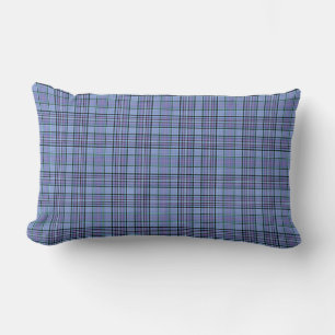 Coussin Rectangle Tartan écossais Plaid avec motif à chèque bleu
