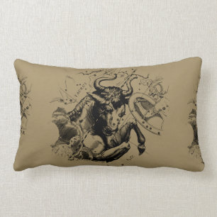 Coussin Rectangle Taurus Constellation Hevelius 1690 Décor