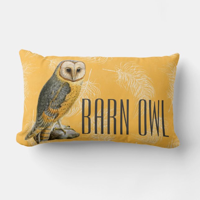 Coussin Rectangle TCWC - Cru de hibou de grange (Recto)
