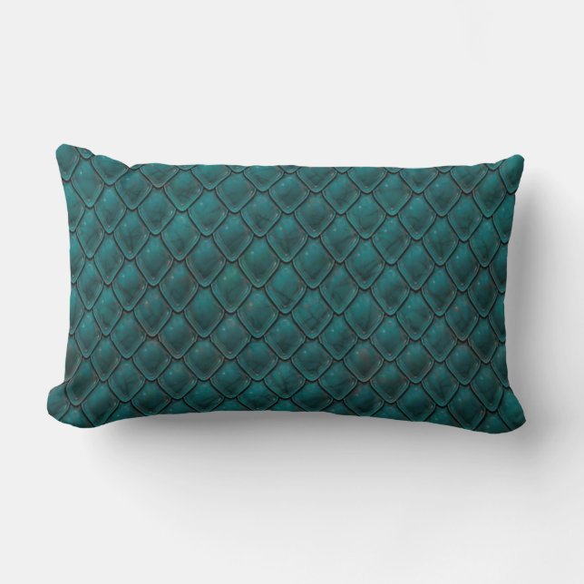Coussin Rectangle Teal gothique (Recto)
