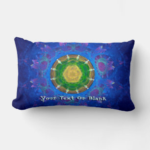 Coussin Rectangle Teinture à tarte bleu-vert