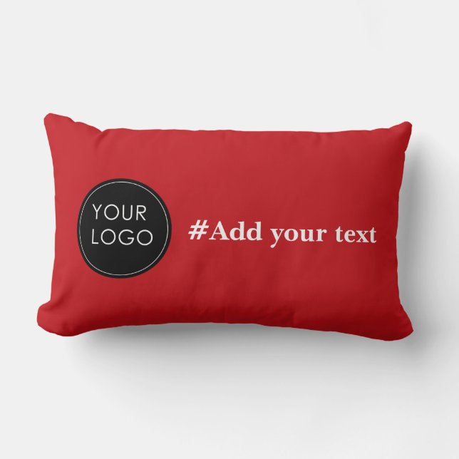Coussin Rectangle Téléchargez Votre Logo Professionnel Personnalisé  (Recto)