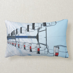 Coussin Rectangle Télésièges de parc de ski