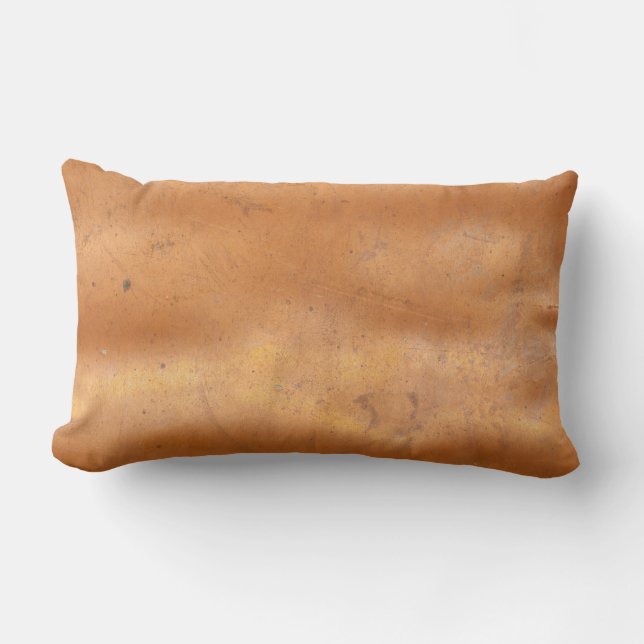 Coussin Rectangle Texture de cuivre en métal (Recto)