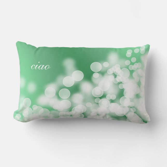 Coussin Rectangle texture de style de bokeh. texte (Recto)