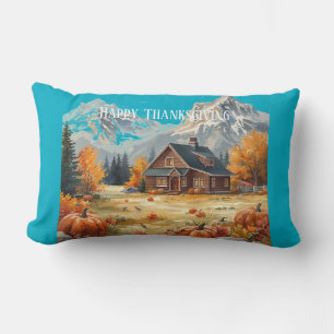 Coussin Rectangle Thanksgiving, Harvest Time Happiness