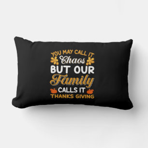 Coussin Rectangle Thanksgiving Notre Famille L'Appelle Merci Giving