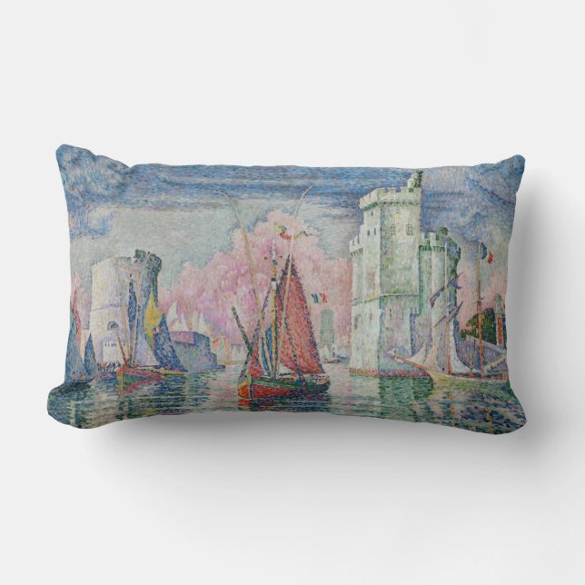 Coussin Rectangle The Bonaventure Pine, Oil Painting, Paul Signac (Recto)