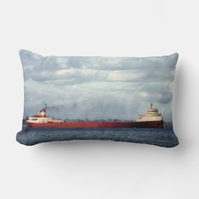Coussin Rectangle The Legendary S.S. Edmund Fitzgerald (Recto)