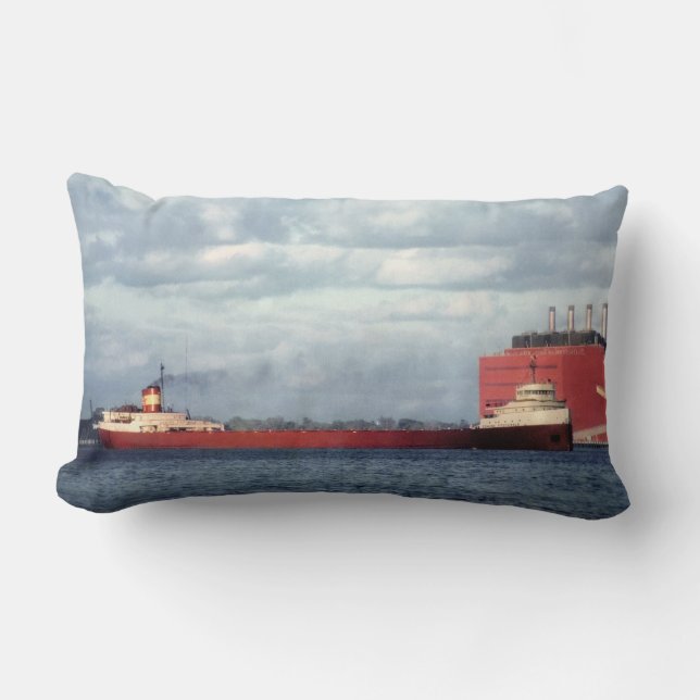 Coussin Rectangle The Legendary S.S. Edmund Fitzgerald (Recto)