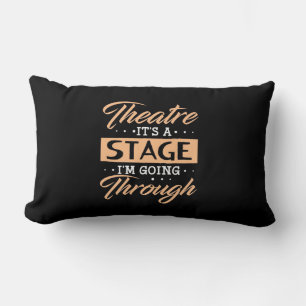 Coussin Rectangle Théâtre C'Est Un Acteur De Scène Sont En Train De