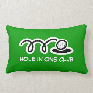 Coussin Rectangle Thème de golf lancer l'oreiller avec une citation