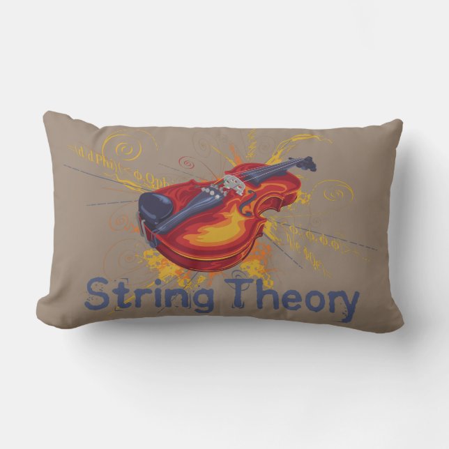 Coussin Rectangle Théorie de ficelle (Recto)