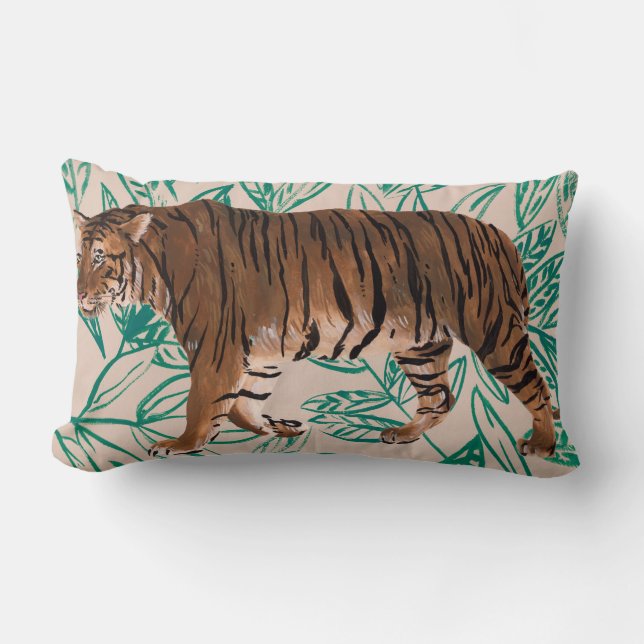 Coussin Rectangle Tigre de Siberie (Recto)
