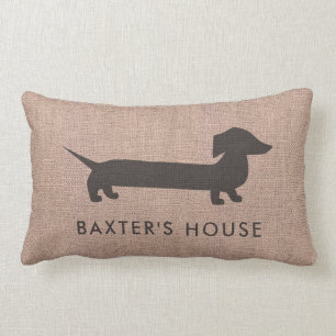 Coussin Rectangle Toile de jute à la maison douce à la maison du