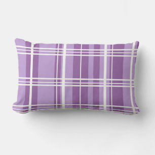 Coussin Rectangle Tons violets traditionnels plis avec blanc