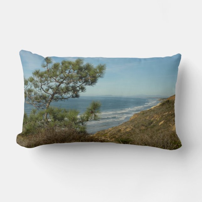 Coussin Rectangle Torrey Pine and California Coastline Landscape (Recto)