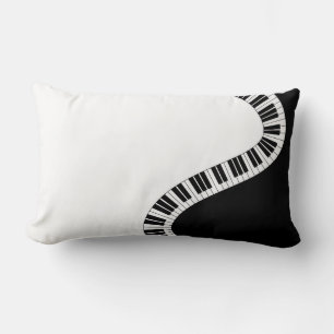 Coussin Rectangle Touches de piano courbées