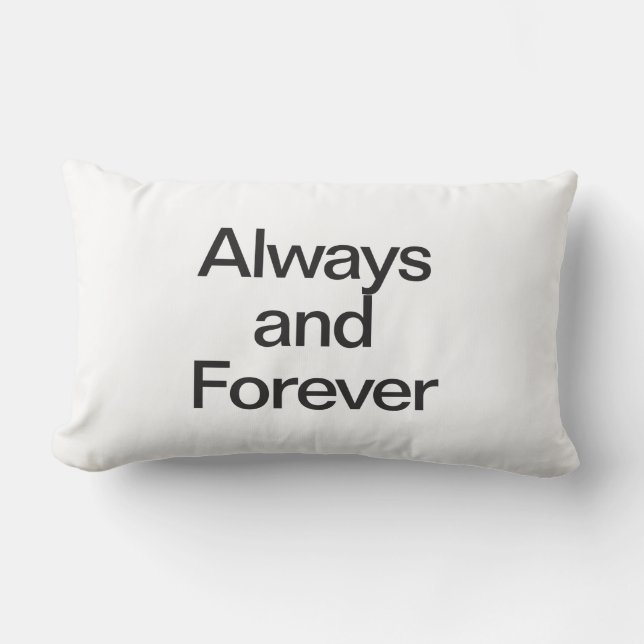 Coussin Rectangle toujours et pour toujours (Recto)
