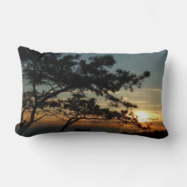 Coussin Rectangle Tourrey Pine Sunset I California Paysage (Recto)