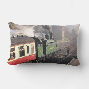 COUSSIN RECTANGLE TRAINS À VAPEUR
