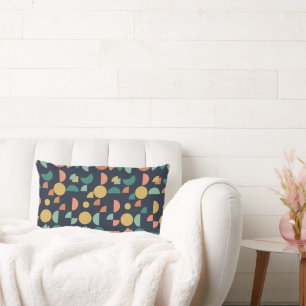 Coussin Rectangle Tribal géométrique moderne rétro
