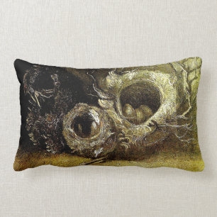 Coussin Rectangle Trois nids d'oiseaux Van Gogh Art