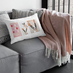 Coussin Rectangle Trois photos de collection   Cadeau Valentines de 