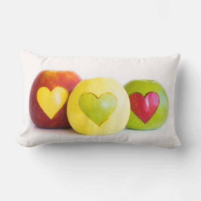 Coussin Rectangle Trois pommes (Recto)