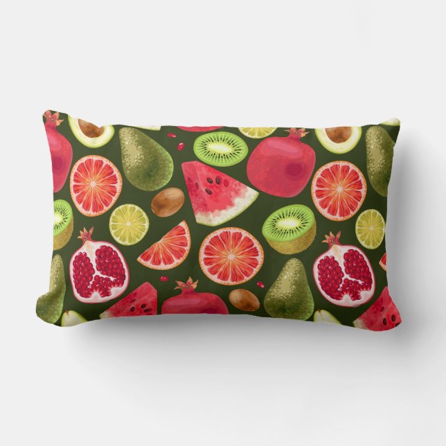 Coussin Rectangle Tropcal Fruit Lumbar Pillow (Recto)