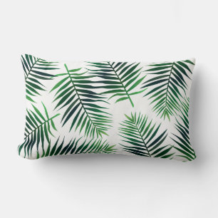Coussin Rectangle Tropical Green Island Palm Feuilles