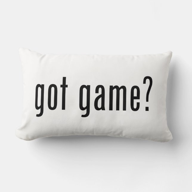 Coussin Rectangle tu as du jeu ? (Recto)