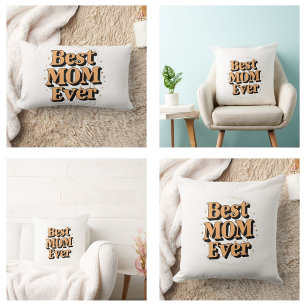Coussin Rectangle Typographie Assez Unique Meilleure Maman De Tous L