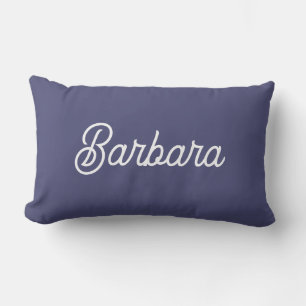 Coussin Rectangle Typographie élégante moderne personnalisée Nom 