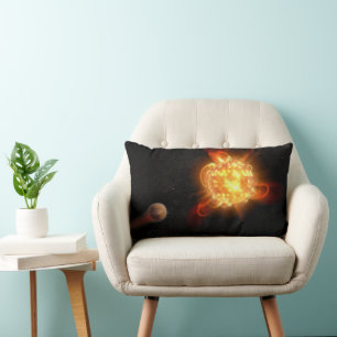 Coussin Rectangle Un jeune nain rouge