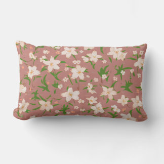 Coussin Rectangle Un motif floral délicat