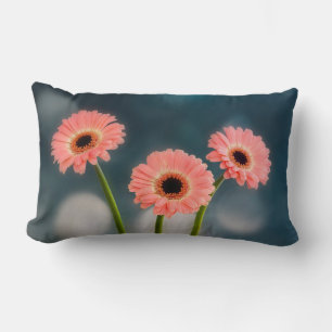 Coussin Rectangle Un trio de Gerberas roses Lumbar Cushion