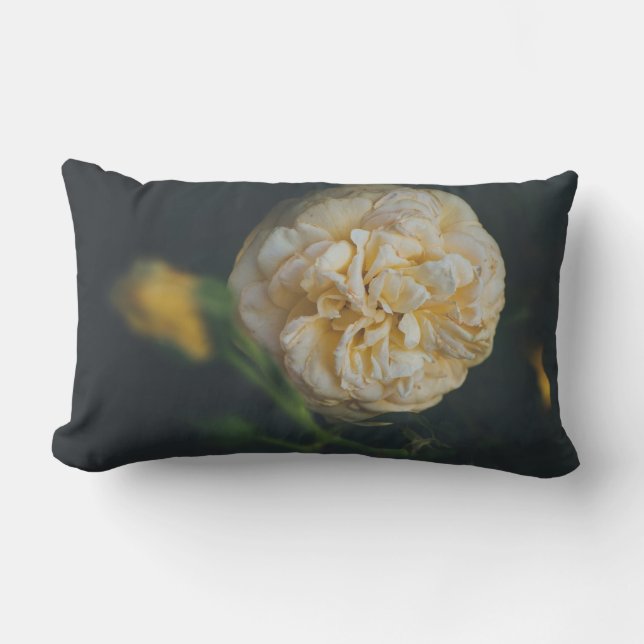Coussin Rectangle Une rose jaune (Recto)