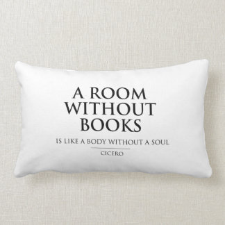 Coussin Rectangle Une salle sans livres est comme un corps sans âme