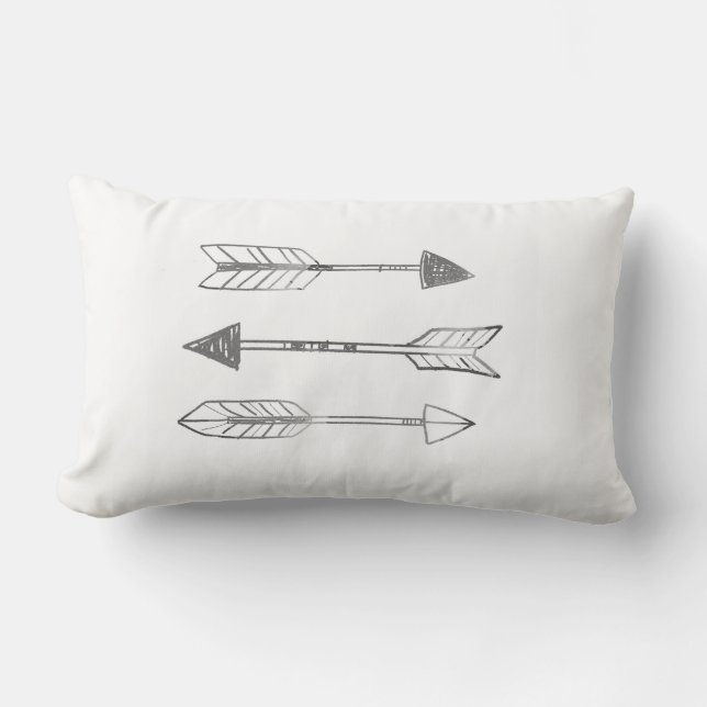 Coussin Rectangle Une trinité des flèches par VOL25 (Recto)