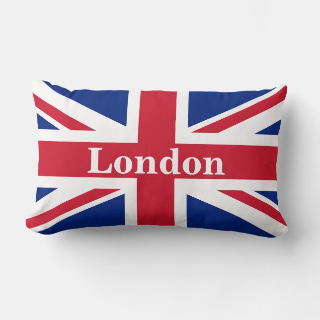 Coussin Rectangle Union Jack London ~ Drapeau britannique (Recto)