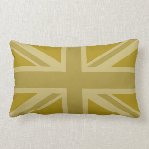 Coussin Rectangle Union Jack/or de drapeau