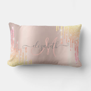 Coussin Rectangle Unités de Parties scintillant Ombre modernes Rose 