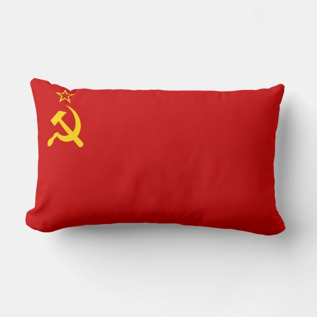 Coussin Rectangle URSS Union soviétique Faucille et marteau communis (Recto)