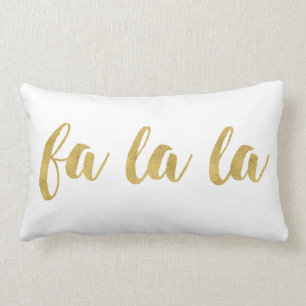 Coussin Rectangle Vacances en lettres de Noël de La de La de la mai