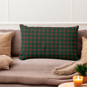 Coussin Rectangle Vacances Plaid Buffalo Red Green