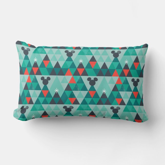 Coussin Rectangle Vacances Pour Tous| Motif de Noël rétro (Recto)