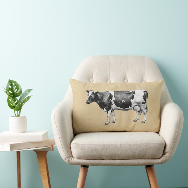Coussin Rectangle Vache laitière (Chaise)