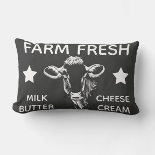 Coussin Rectangle Vache laitière fraîche ferme