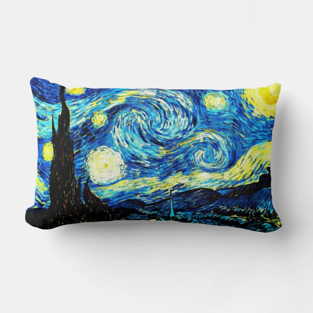 Coussin Rectangle Van Gogh : Nuit étoilée (Recto)